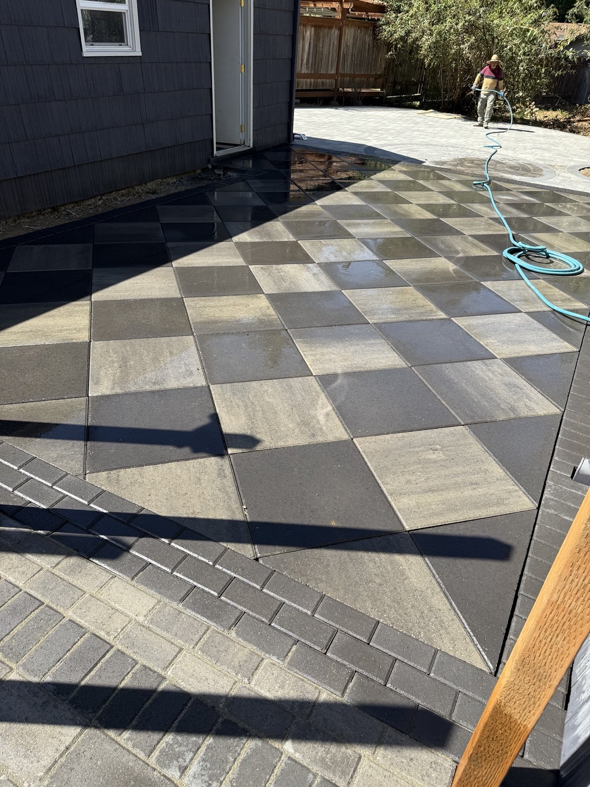 AM Hardscape project: Patio pattern & border detail